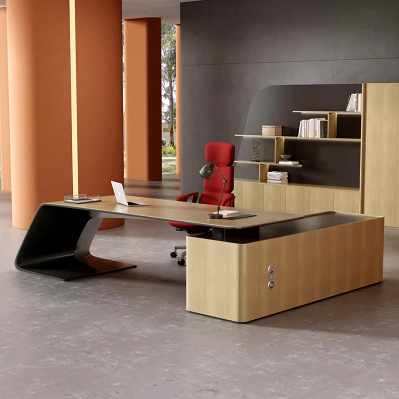 Reception Office Desk Study Computer Desktops Gaming Drawers Writing Workflow Meeting Executive Table Pour Ordinateur Furniture