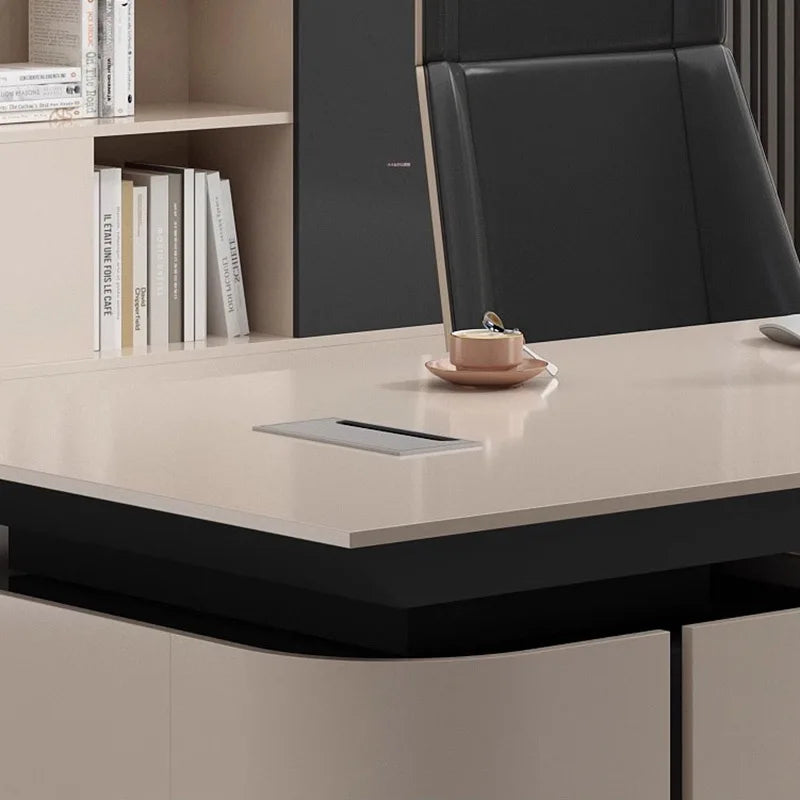 Modern L-Shaped Boss Computer Desk
