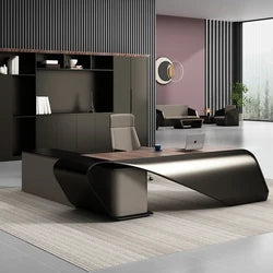Luxury L-Shaped Executive Desk for Office