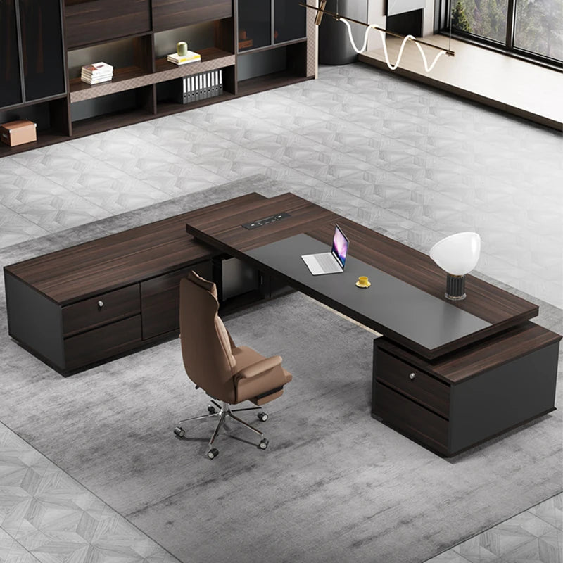 Versatile Computer L-Shaped Office Desk