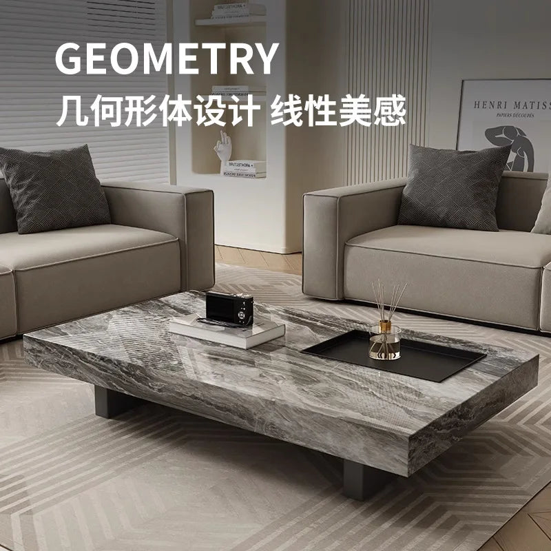 Italian Minimalist Slate Coffee Table