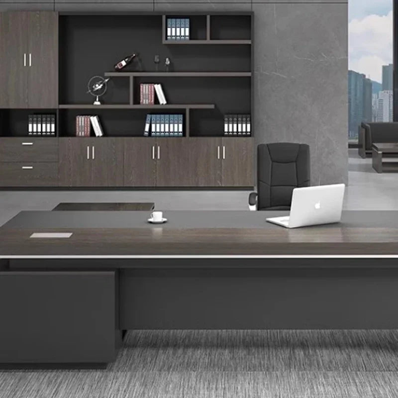 Simple Multifunctional L-Shaped Desk