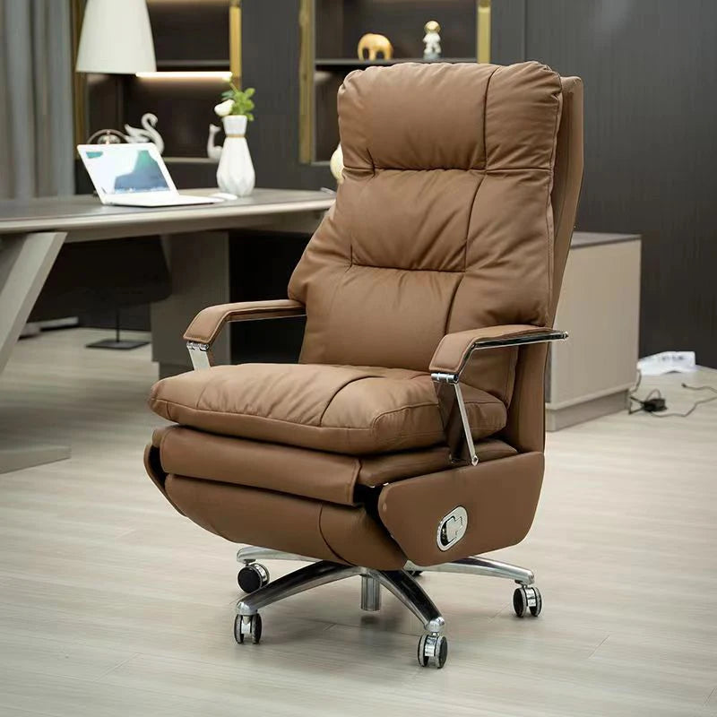 Ergonomic Modern Executive Office Chair – Mobile, Full-Body Massage, and Luxury Lounge Design.