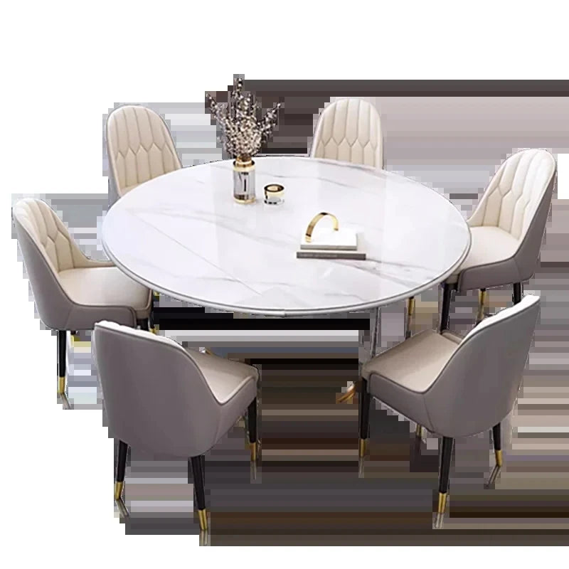 Beauty Art Dining Table – Simple Nordic Marble Oval Dining Table, Minimalist Mesas De Comedor for Kitchen & Home