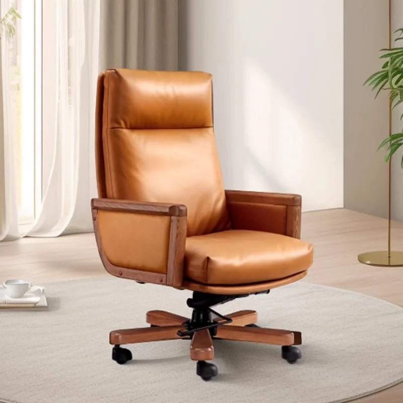 Luxury Computer Armchair: Comfortable Swivel Design for Office and Gaming
