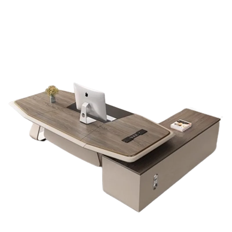 Corner Large Office Desk Organizer Storage Bedroom Coffee Gaming Office Desk Computer Home Drawers Table De Bureau Furniture