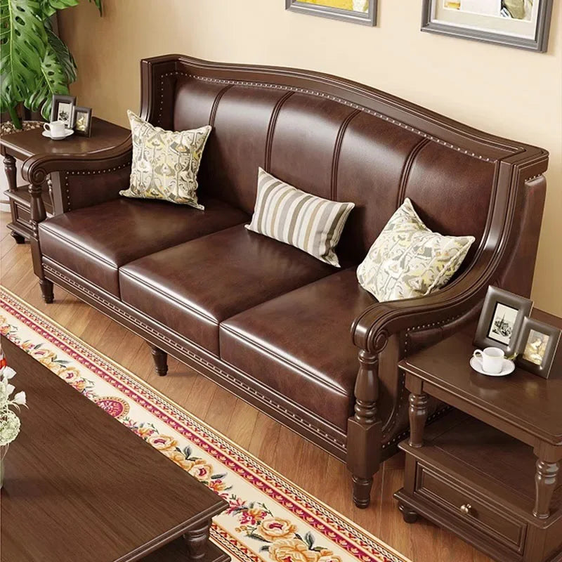 Garden Relaxing Sofas – Lazy Leather Recliner Couch and Love Seat