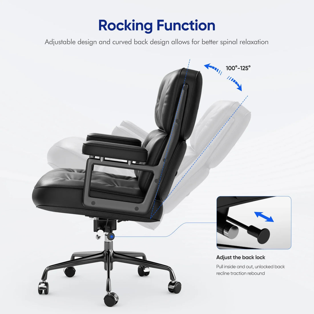 Genuine Leather Executive Desk Chair