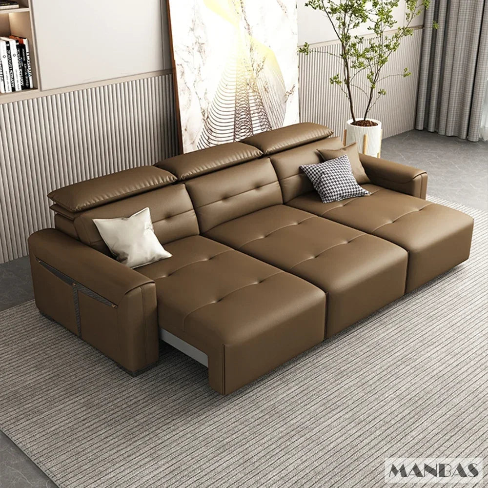 Transform Your Living Room With MANBAS Electric Convertible Sofa Bed Multifunctional Folding Sofa Beds For Cinema Living Room
