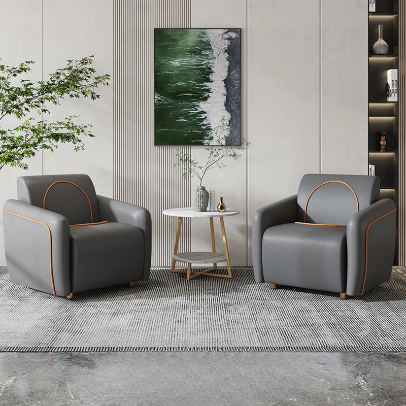 Single Bedroom and Living Room Armchair in PU Leather