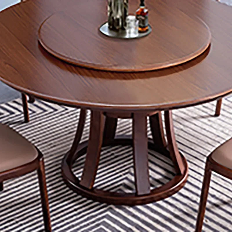 Nordic Modern Round Wooden Dining Table for Home & Kitchen
