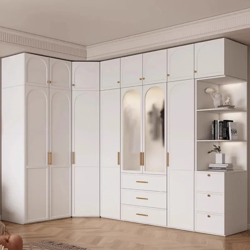 Waterproof King Size Closet Organizer – European Style, Small Cabinet, and Bedroom Furniture