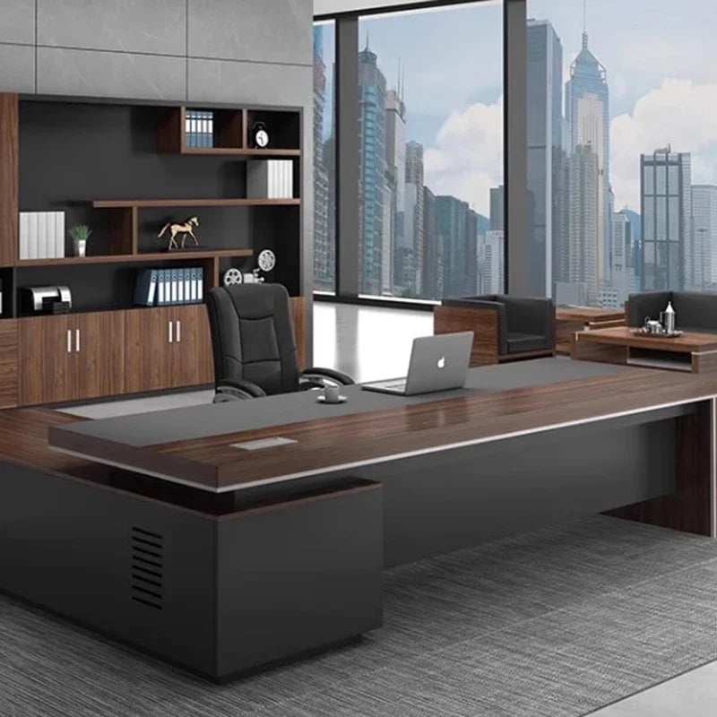 Simple Multifunctional L-Shaped Desk