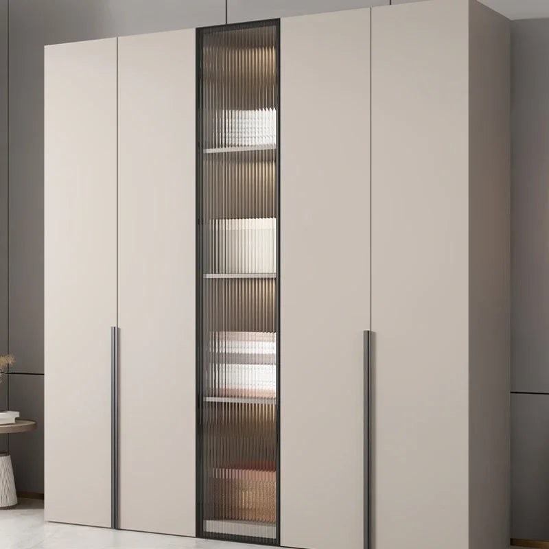 Full Size Hotel Wardrobe Children Clothes Girls Shelf Wooden Bedroom Wardrobe Storage Cabinets Placard De Vetement Furnitures