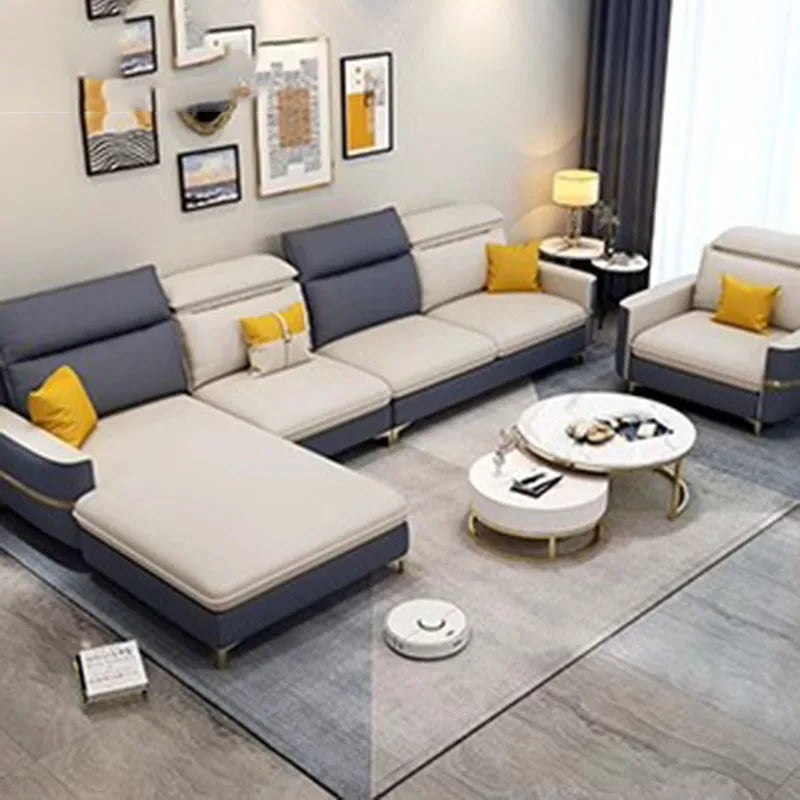 Curved Chaise Lounge Sofa – Ergonomic Corner Sofa and Computer Bed, Luxury Minimalist Wohnzimmer and Bedroom Furniture