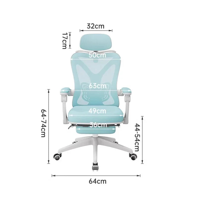 Ergonomic recliner office chair for gaming, executive, or home use
