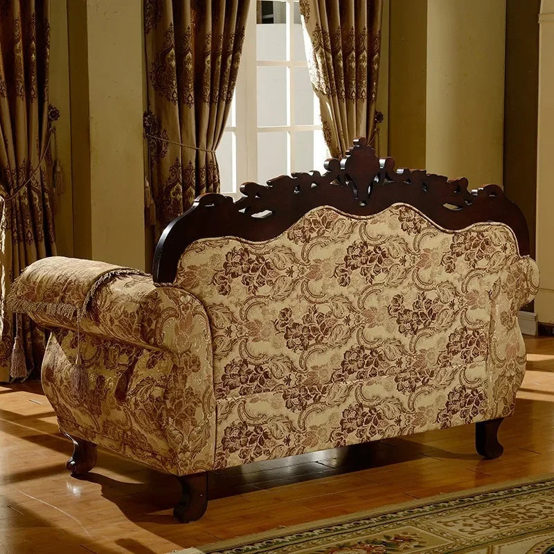 European Modern Luxury Sofas – Wood Armchair and Lazy Daybed