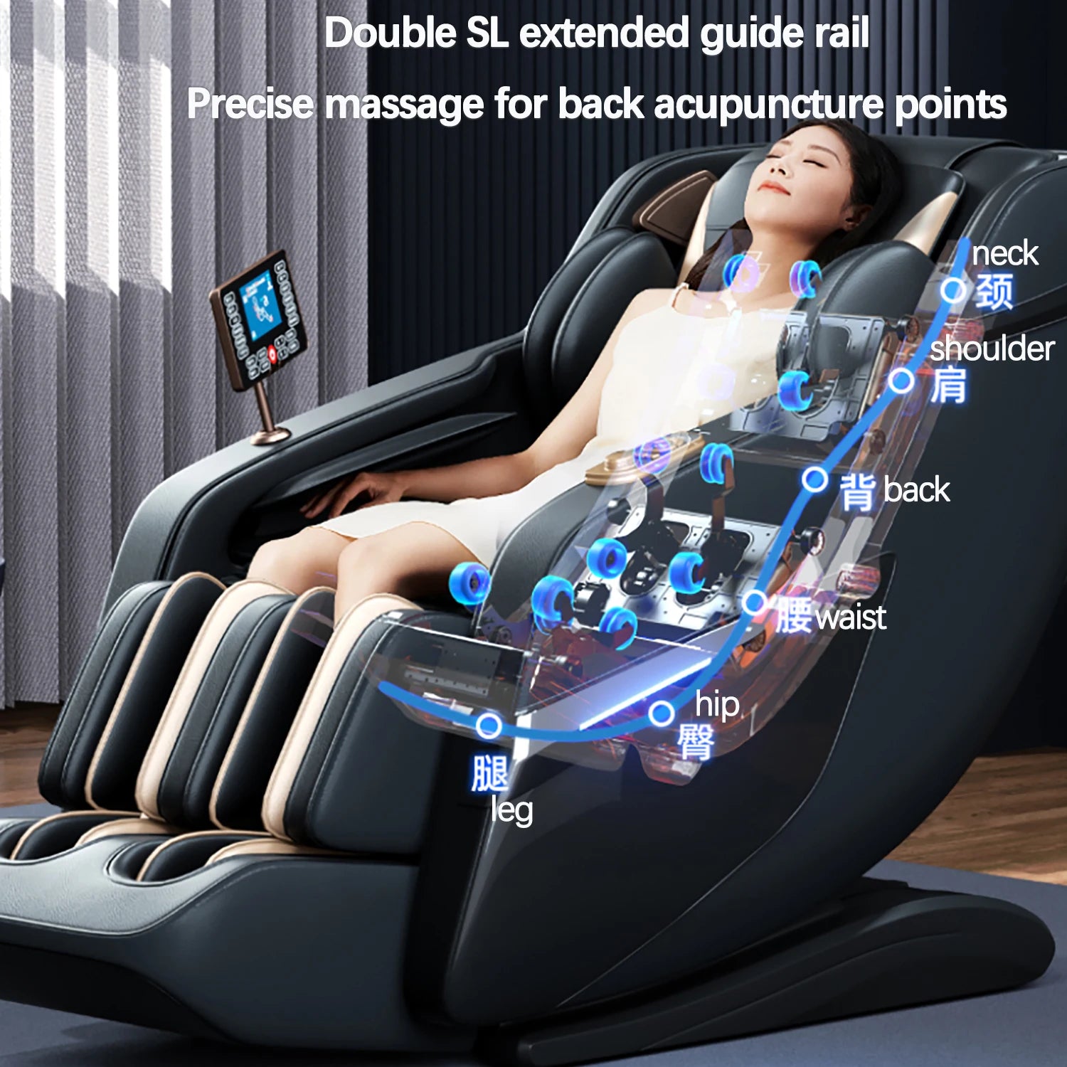 Zero Gravity Massage Chair 4d AI Voice Home Office Factory Electric Heating Kneading Cheaper Price Foot roller Scraping Massage