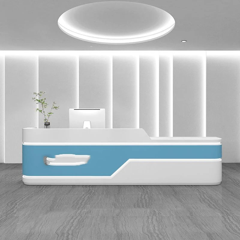 Pink Reception Counter Desk—Modern Party Tables and Vintage Furniture