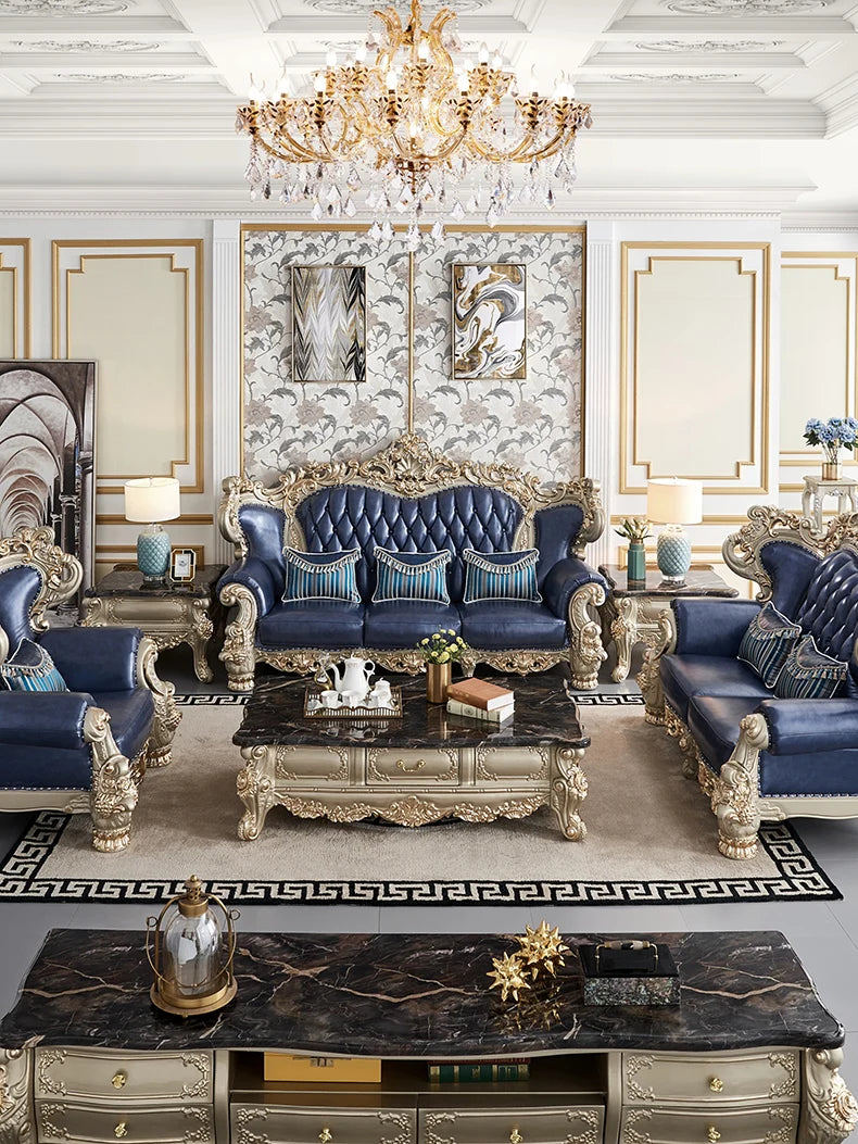 7-Seater Royal Luxury Antique Living Room Sofa Set
