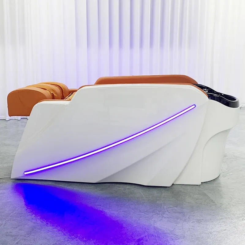 Smart Electric Massage Shampoo Chairs Barber Shop Hair Salon Hairdressing Beauty Shampoo Bed Comfort Salon Furniture Sillas FYSB