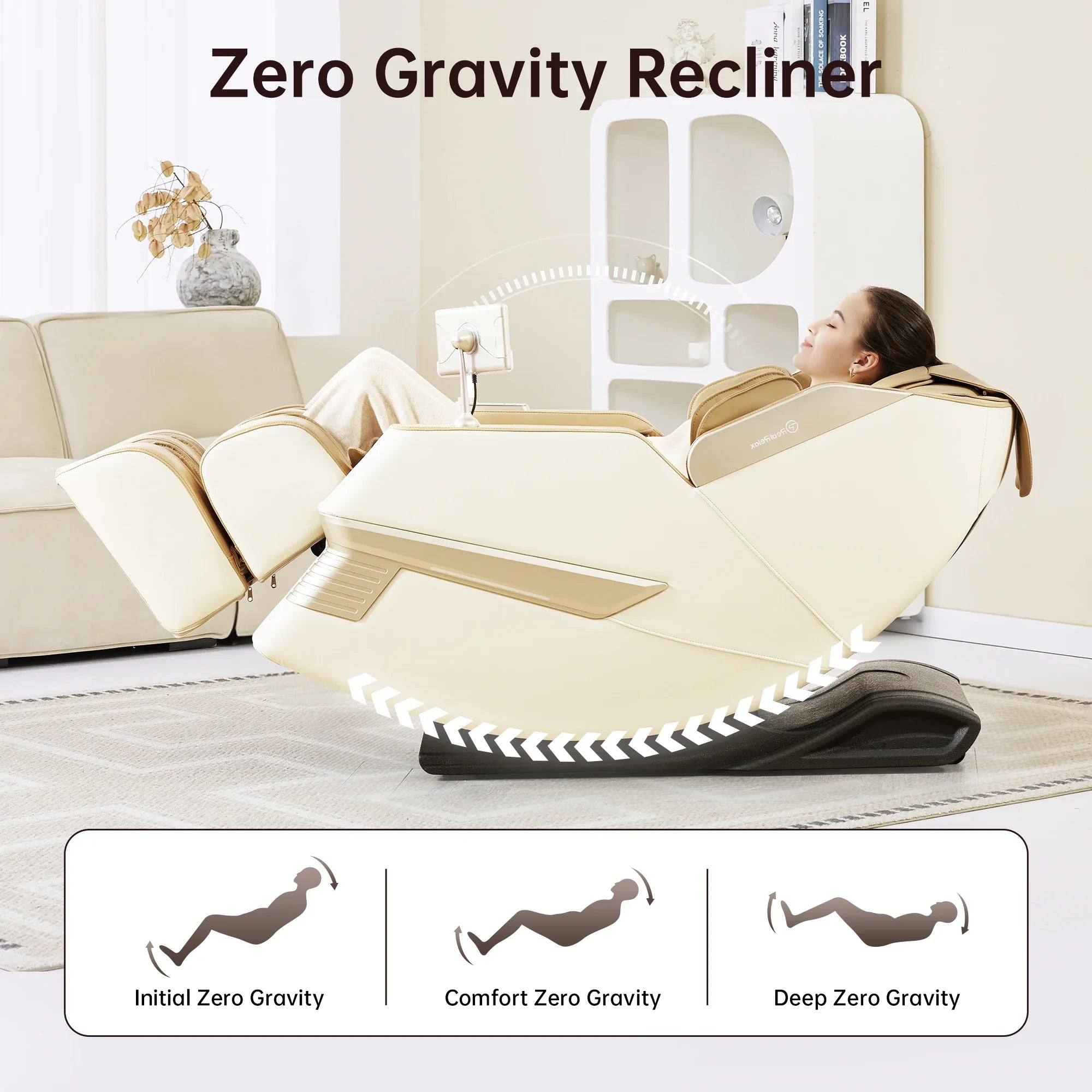 Black Massage Chair – Shiatsu Kneading Massager, Infrared 4D Function with Airbags for Full-Body Relaxation