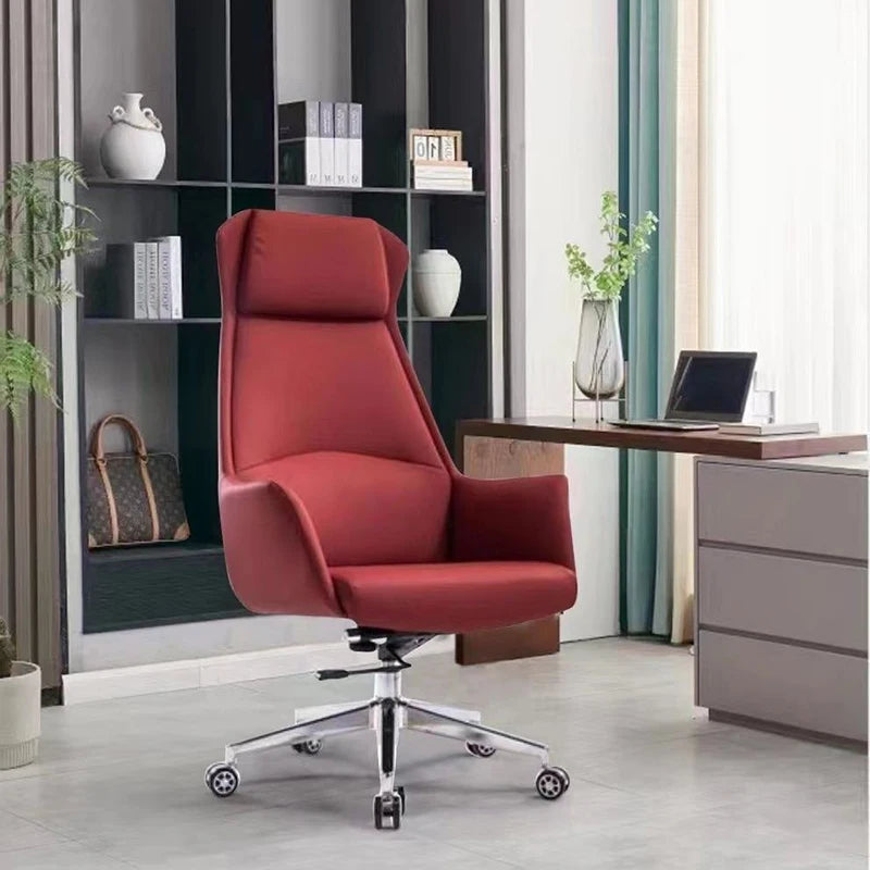 Luxury office chair with neck rest
