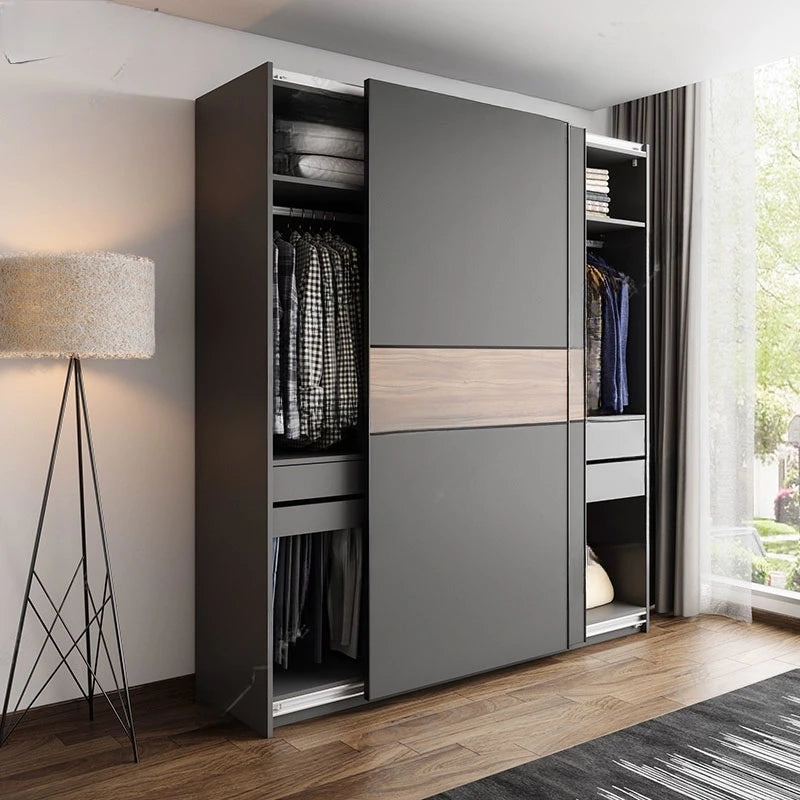 Mobile Sliding Door Closet – Portable Wardrobe Organizer and Storage Cabinet