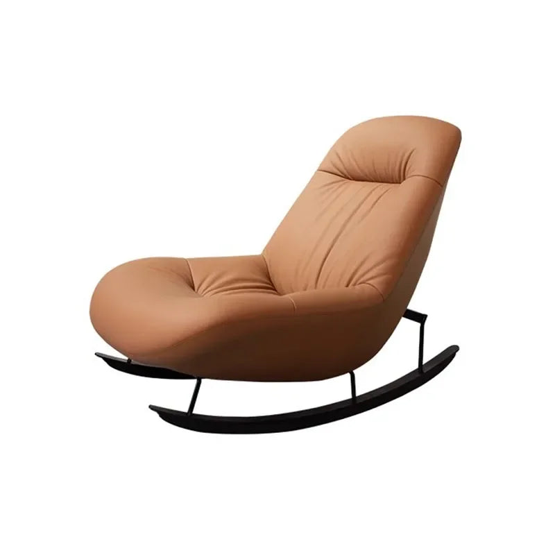 Fluffy Design Living Room Chair – Luxury Modern Recliner and Rocking Chair