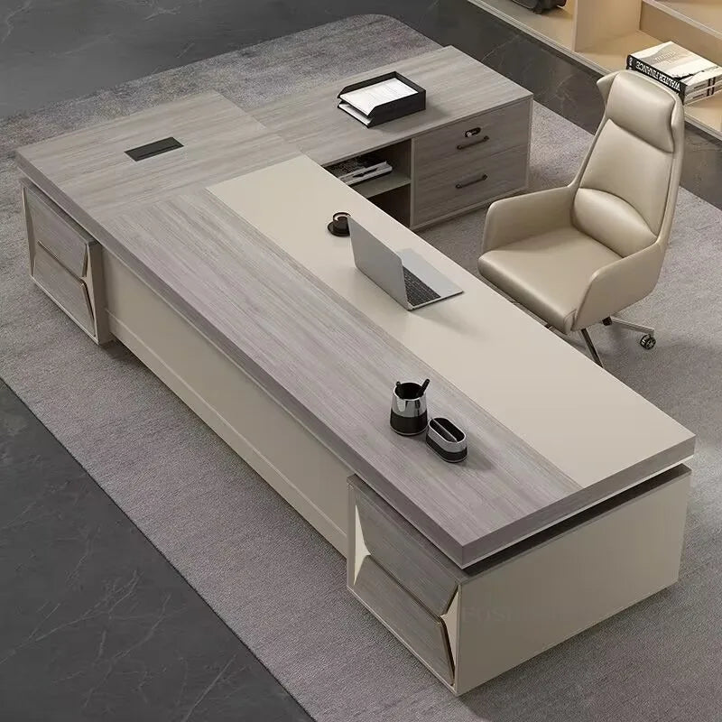 Luxury Executive Office Desk and Chair Combo