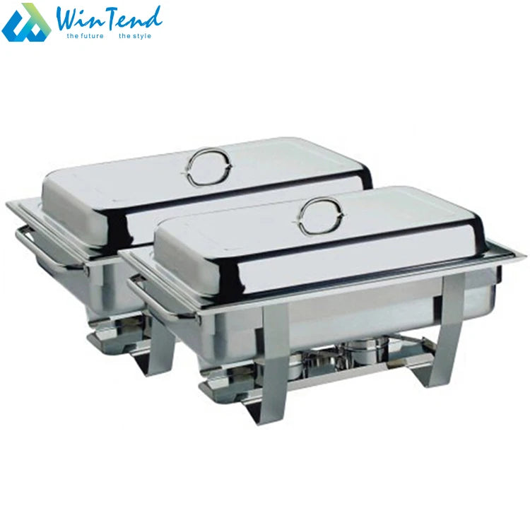 Stainless Steel Buffet Equipment Food Warmer Luxury Chafing Dish For Hotel