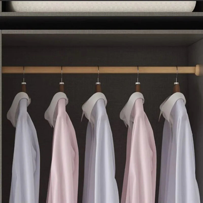White Storage Wardrobe – Plastic, with Drawers and Doors for Children, Hotel, or Bedroom Furniture