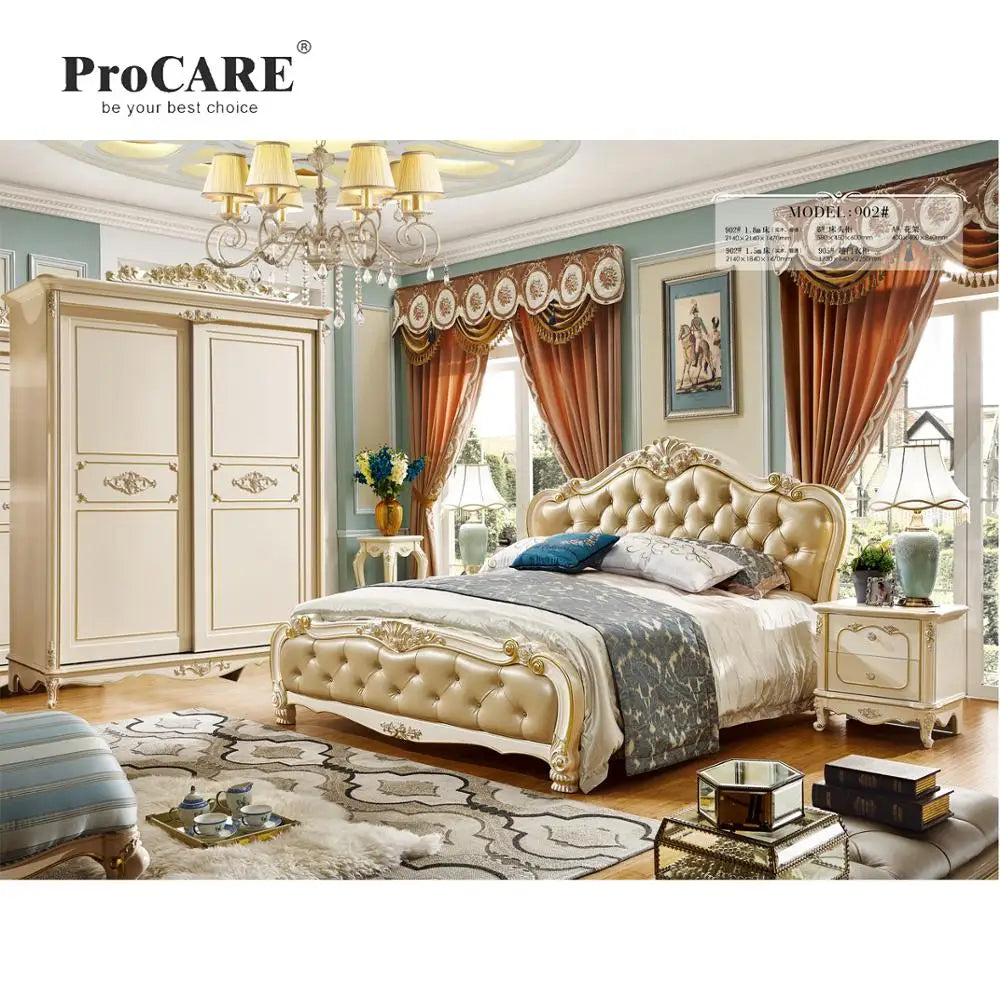 European Style Affordable Solid Wood Wardrobe – 2 Sliding Doors for Bedrooms