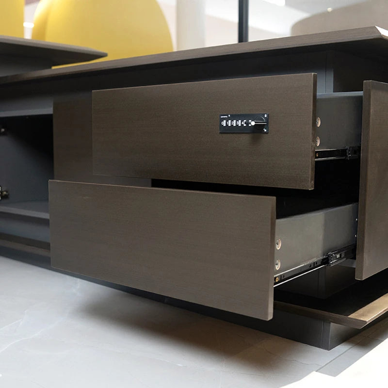 Modern Executive Office Desk with Drawers