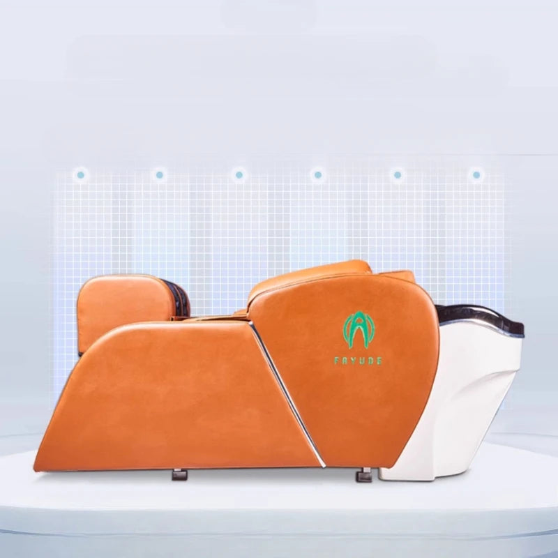 Thai Style Shampoo Bed Electric Reclining Massage Professionals Hairwash Bed Head Spa Cama De Champu Barber Station Furniture