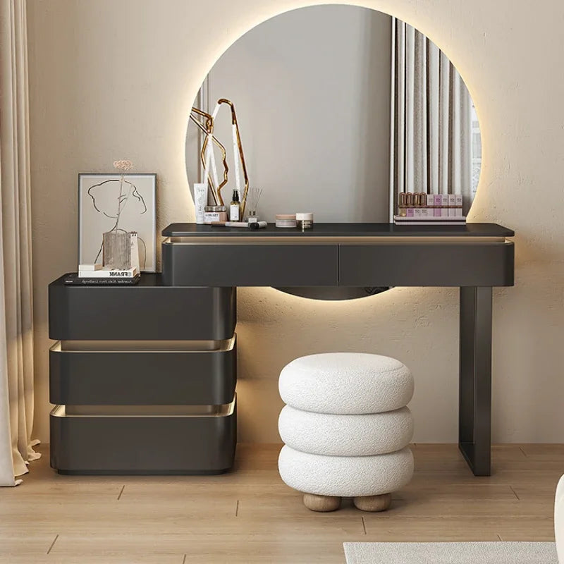 Modern Drawer Mirror Vanity Dresser
