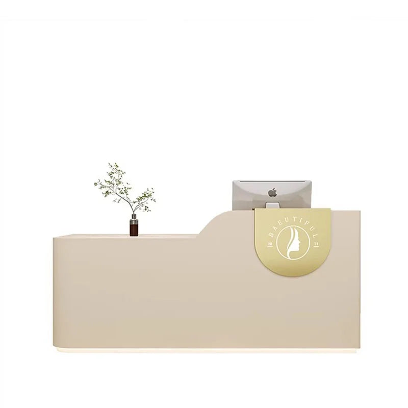 Luxury Reception Desk and Service Counter—Minimalist Executive Furniture