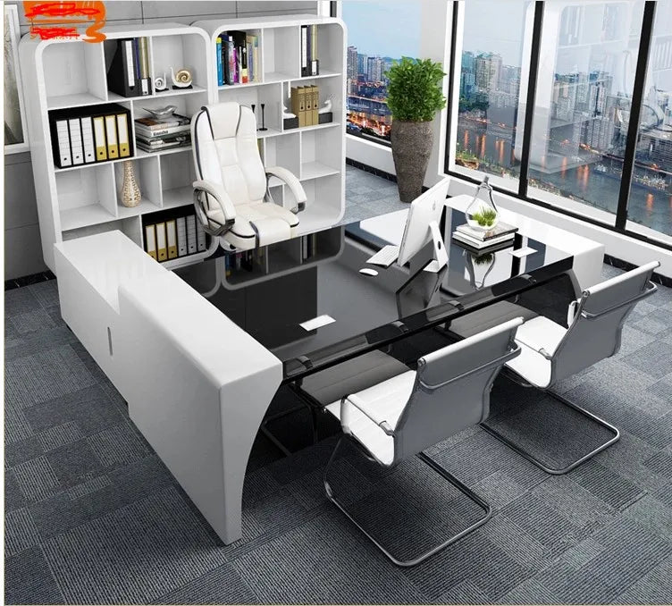 Customized Modern Design High Tech Executive CEO Office Computer Desk Table for Boss Office