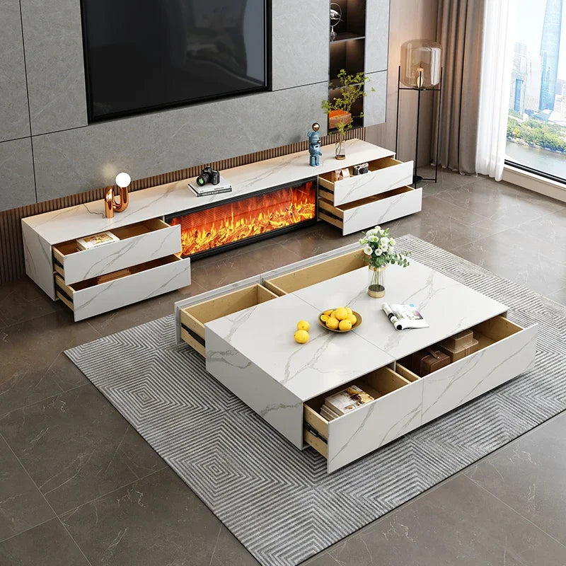 Innovative Black Tv Stand Simple Ornaments Wood Storage European Tv Table Fireplace Minimalistic Meubels Woonkamer Furniture