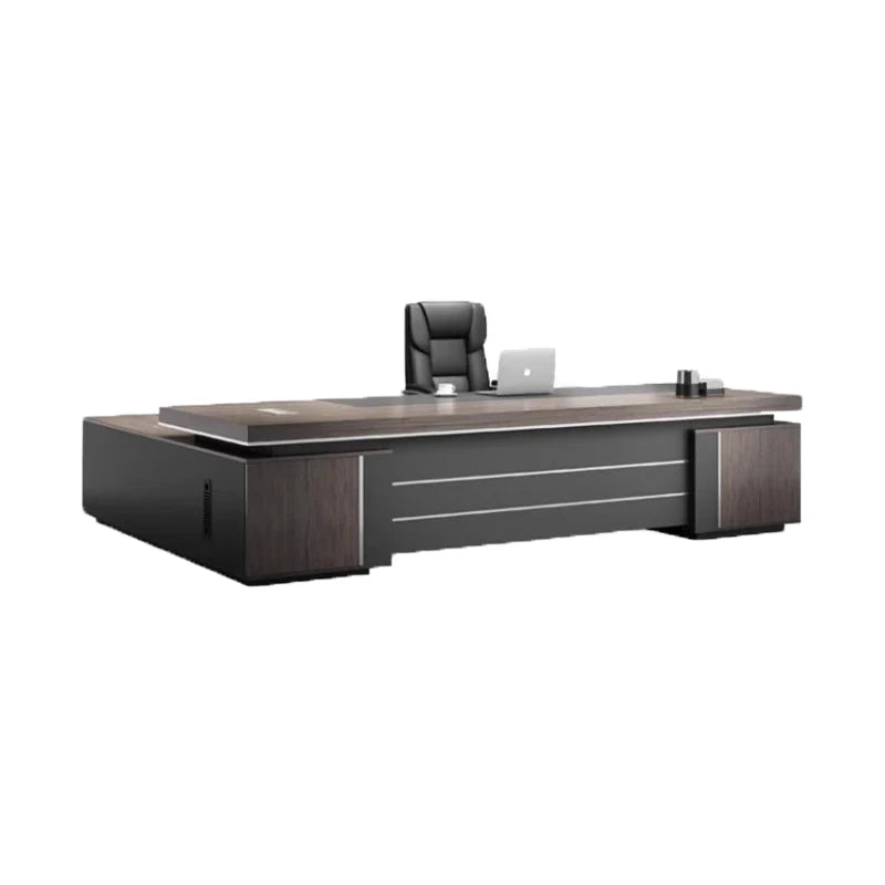 Simple Modern Boss Office Desk – L-Shaped Manager&