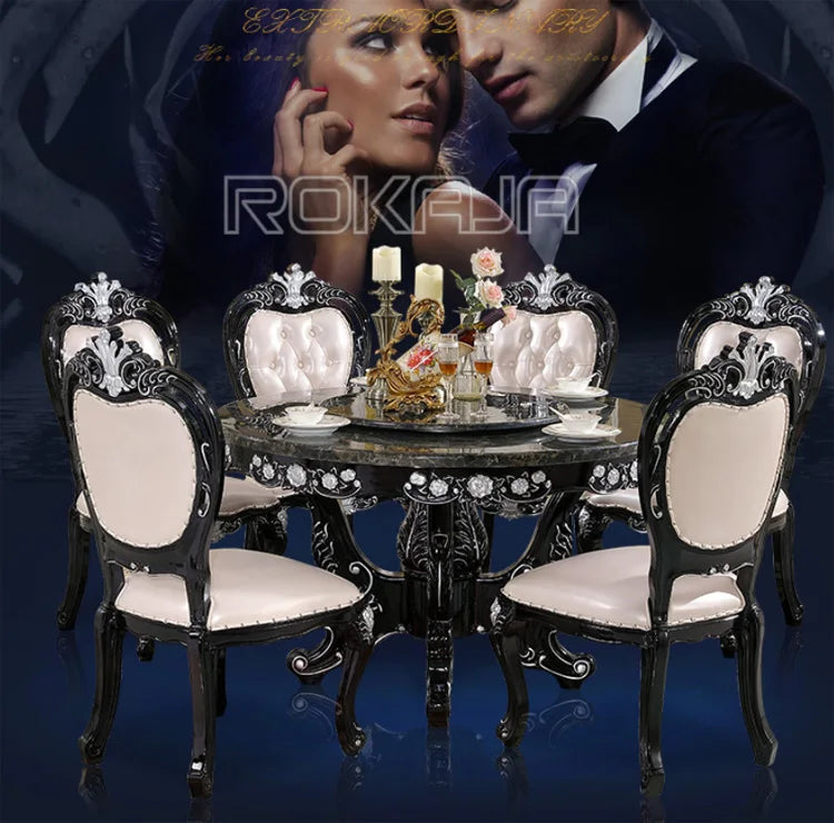 Romantic Classic Royal Design Dining Set