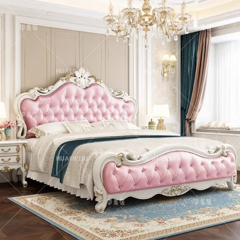 European multifunctional bed with under-bed organizer, offering luxury storage for a stylish bedroom.