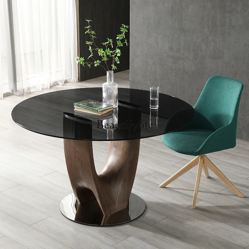 Nordic Light Luxury Round Dining Table