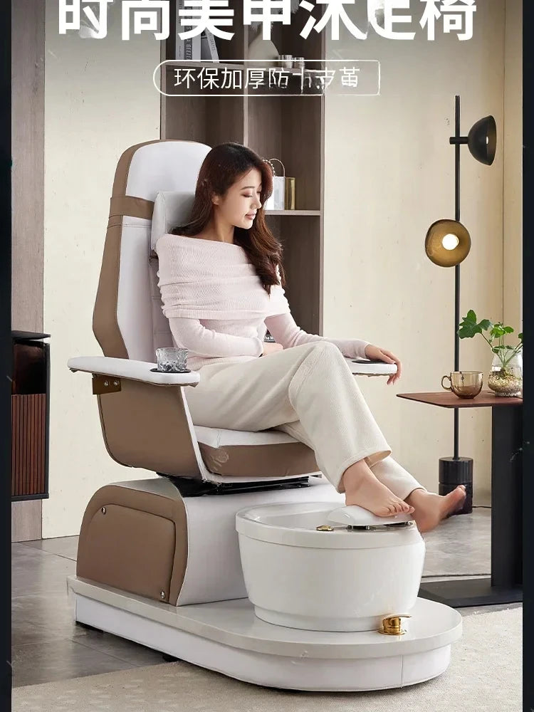 Electric Foot Massage Sofa High-End Foot Massage Sofa Stool Beauty Shop Nail Chair Rotatable