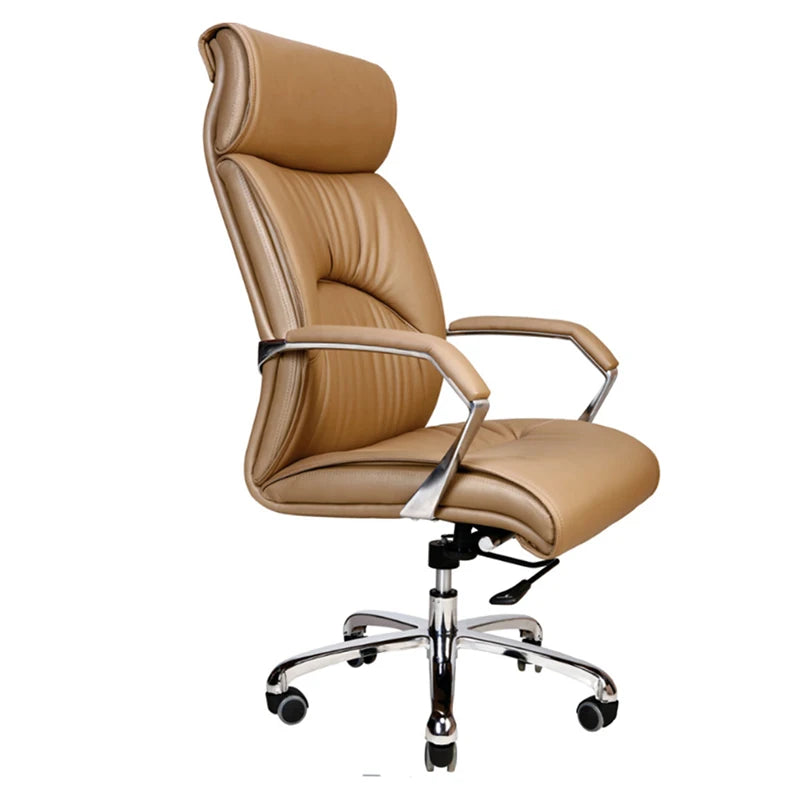 Modern Executive Lounge Chair: Leather Armchair for Office