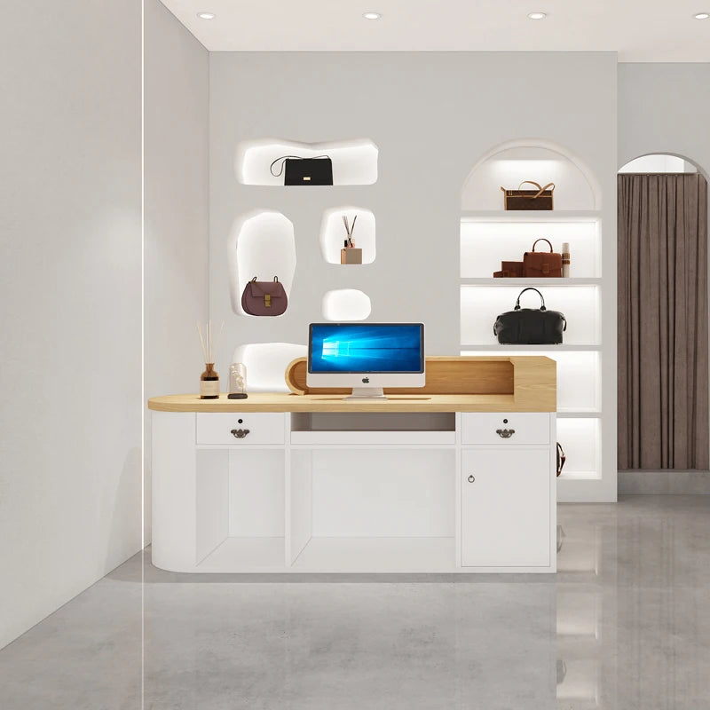 Reception Desk – Aesthetic Furniture for Salons, Barber Shops, and Beauty Centers