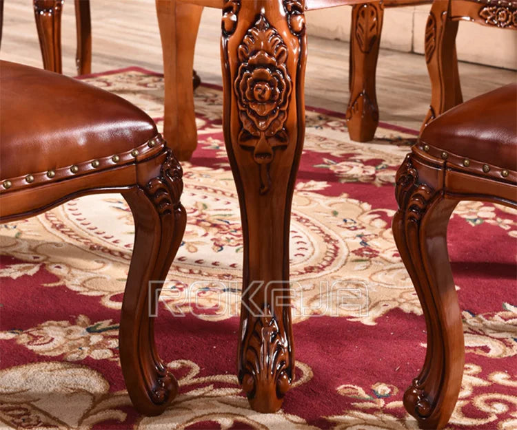 Classic European Style Folding Dining Table Set