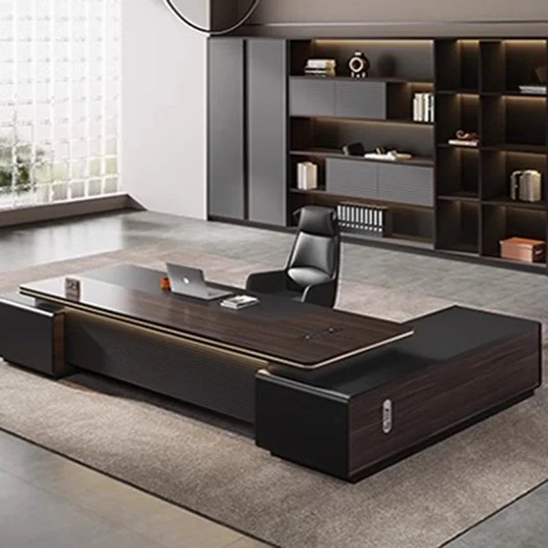 Multifunctional corner office desk