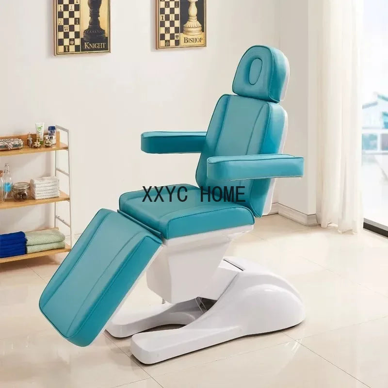 Electric beauty bed Beauty special body massage tattoo bed folding micro-plastic injection bed automatic lifting