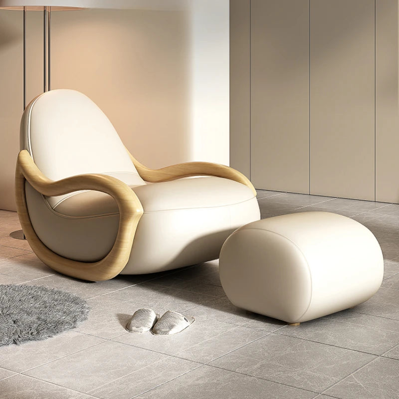 Nordic Lounge Chair – Luxury Designer Rocking Chair